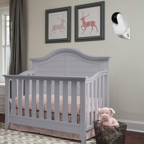 Uogw Baby Monitor Mount Compatible with VAVA Baby Monitor Camera VA-IH006 / VA-IH009 / Hipp Baby Monitor,Adjustable Angle Wall Mount Bracket,Aluminum Alloy Material (White)