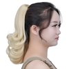 Blonde Ponytail Extension,Claw Clip Ponytails 12in Curly 3.8 OZ Fake Hair Extensions Synthetic Hair pieces for Women SYXLCYGG Wig Black Girl Fluffy¬ Tangled