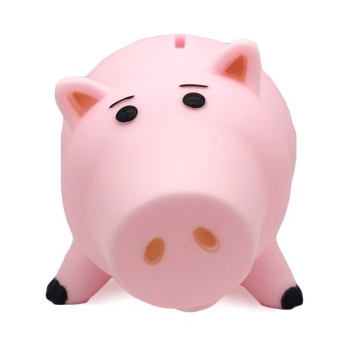 Hamm Piggy Bank Cute Pink Pig Money Box Plastic Saving Coin Box with Color Package Money Bank Great Gift Toy for Kid Children Girls Boys