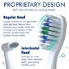 Sonic-FX Dual Electric Rechargeable Toothbrush Duo Dual Handle Sonic 3 Brushing Modes Toothbrush Set with Smart Timer for Adults and Kids with Charging Dock Brush Holder and 14 Brush Heads, White