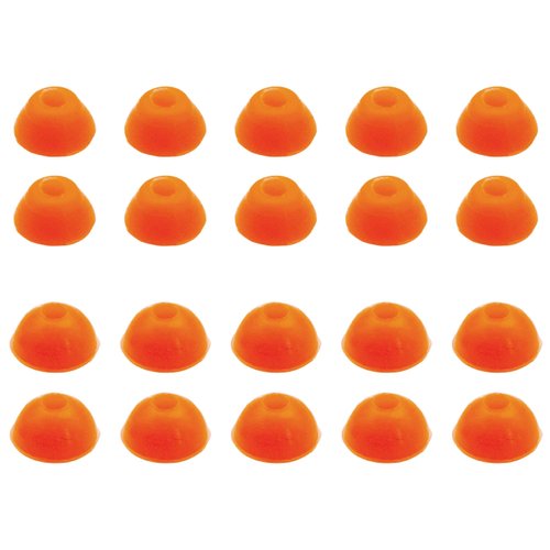 RACOFSB 5 Sets Pro Fingerboard Bushings 75A 80A Good Rebound Urethane Material for Professional Fingerboard Trucks (75A Orange)