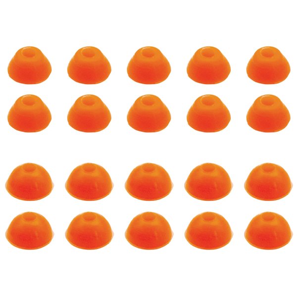 RACOFSB 5 Sets Pro Fingerboard Bushings 75A 80A Good Rebound Urethane Material for Professional Fingerboard Trucks (75A Orange)