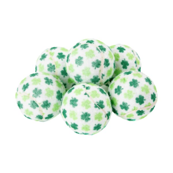 Midlee St. Patrick's Day Shamrock Dog Tennis Balls (Regular)