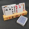 Barely Adorned Wood Playing Card Holder | Playing Card Rack - for Rummy, Bridge, Canasta Card Games and More - Children, Arthritis Aid