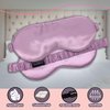 CELESTIAL SILK 100% Silk Sleep Mask for Women with Silk Covered Elastic Strap, 100% Silk Filled Silk Eye Mask for Sleeping (One Size, Lavender)
