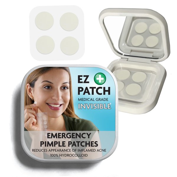 Clear Pimple Patches | Invisible Pimple Patch Case | Parches Para Acne | Acne Dots | Invisible Acne Patch Travel Size Cosmetics | Zit Stickers | Acne Dots | Pimple Patches Overnight | 12 Patches