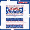LXlucktim Baseball Birthday Party Decorations, 189 Pcs Baseball Themed Party Supplies for Boys Baby - Backdrop, Cake Cupcake Toppers, Balloons, Cupcakes Wrappers, Hanging Swirls, Tablecloth, Stickers