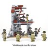 MOOXI WW2 Battlefield Ruins Military Building Blocks Set(242PCS).Suitable for Children's Military Block Creations.