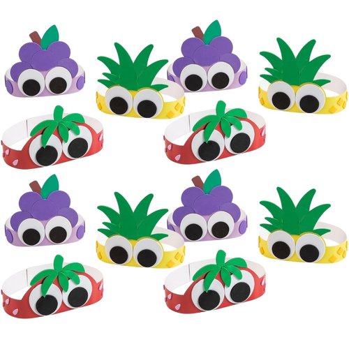 Fun Express Cute Fruit Headband Craft Kit - Makes 12