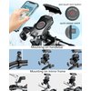 BRCOVAN Motorcycle Phone Mount, [1s Lock] [One Hand Operation] Bike Phone Mount, Aluminum Alloy Mounting Base Handlebar Cell Phone Holder for Bicycle Motorcycle ATV Scooter Fit 4''-7'' Smartphones