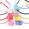 KIUSOWAYD 8 Cat Ear Headbands, Transparent Shining Sequin Headwear Hair Band Party Decoration Cosplay for Girls Women