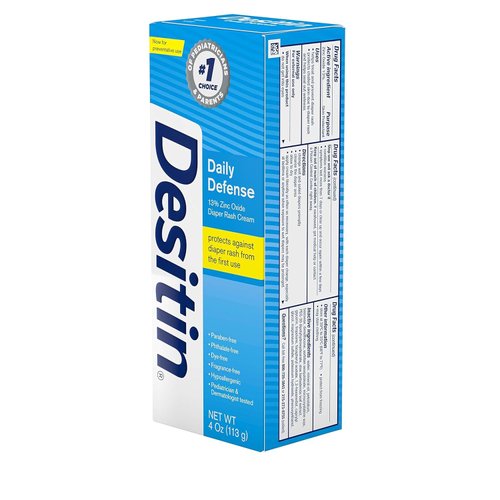 DESITIN Rapid Relief Zinc Oxide Diaper Rash Cream 4 oz (Pack of 3)