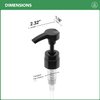 Bar5F Universal Pumps for Shampoo Conditioner Lotion Body Wash, Fits 1" Inch Bottle Necks, 1 Liter 33.8-Ounce Bottles, Black and White 2-Pack