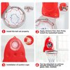 Aooess Basketball Hoop Indoor Toys for Kids 3 4 5 Boys: Toddler Basketball Hoop Indoor Wall Mount Basketball Hoop Suction Cup Basketball Hoop Toys for 3 Year Old Boy Gifts for 3-8 Year Old Boys, Red