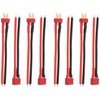 4Pairs HIRCQOO T-Plug Deans Style Connector Plug Male Female Connector with 3.93'' 14AWG Silicone Wire Adapter for RC Car Truck Boat Drone Lipo Battery ESC Charger