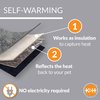 K&H PET PRODUCTS Self-Warming Cat Bed Pad, Self-Heating Thermal Cat and Dog Bed Mat, Cat Warmer Mat for Feral and Indoor Cats, Gray/ Black 21 X 17 Inches