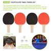 Champion Sports PN100 Table Tennis Set: 4 Player Ping Pong Accessories Kit with 4 Paddles & 3 Balls, Indoor Ping Pong Equipment for Men, Women & Kids