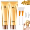 OBRVE 2pcs Gold Foil Peel-Off Mask, 98.4% Gold Facial Mask, Gold Peel Off Face Mask, Gold Face Mask for Moisturizing