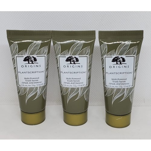 Lot of 3 Origins Plantscription Multi-Powered Youth Serum mini 0.17 oz 5ml, Total 15ml