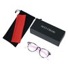 OCCI CHIARI Lightweight Designer Acetate frame Stylish Reading Glasses For Women (5006-Purple*2, 1.5)