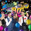 80s 90s Party Decorations 80's 90's Party Bundle Includes Inflatable Radio Boombox and Mobile Phone, 6 x 3.6 Ft Back to The 80's or 90's Backdrop and 55 Pieces Balloons, 80s 90s Party Supplies (90s)
