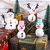 Aneco 6 Pack Build Snowman Decorating Kit Christmas Snowman DIY Craft Modeling Clay Making Kit Winter Gift Xmas Toys for Holiday Home Supplies