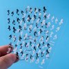 8 Sheets Beach Nail Art Stickers Decals 3D Self-Adhesive Laser Mermaid Jellyfish Design Nail Decals Shell Whale Mermaid Summer Ocean Shark Tropical Nail Supplies for Women Manicure Accessories