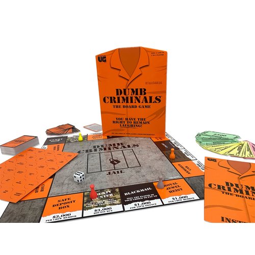 University Games, Dumb Criminals Board Game, for 2-4 Players