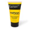 Mehron Makeup Fantasy FX Cream Makeup | Water Based Halloween Makeup | Yellow Face Paint & Body Paint For Adults 1 fl oz (30ml) (YELLOW)