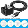PULACO DC 5V USB Mini Submersible Water Pump with Tubing for Pet Fountain, Aquarium Fish Tank, Pond, Fountain, Hydroponics