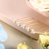 18 Pcs Pearl Hair Pins Bridal Hair Accessories Pearl Crystal Bobby Bridal Hairpin Wedding Hair Accessories Pearl Hair Pins for Brides Bridesmaids Flower Women Girls