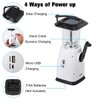 HOSHINE Solar Dynamo Multi-Functional 4-Way Powered Emergency Hand Crank FM Radio LED Camping Lantern Flashlight Phones Charger (White)