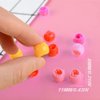200pcs Mini Hair Claw Clips, BetterJonny Candy Color Round Hair Clips Plastic Hair Clamps with Box for Children Girls Women