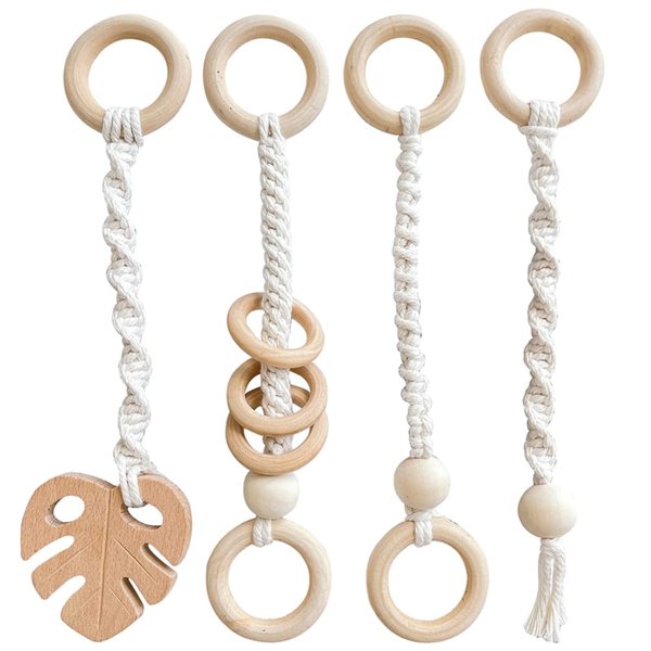 ARTIBETTER 4pcs Baby Stroller Toys Car Hanging Bell Rattles Toys Newborn Crib Toys Infant Play Music Newborn Gift Baby Girl and Boy Gym for Birthday Baby Shower