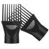 DOITOOL 2PCS Blower Dryer Comb Attachment, Universal Hair Dryer Nozzle Combs, Portable Hairdressing Wind Blow Cover Comb Attachment Nozzle Straightening Hair Dryers and Accessories, Black