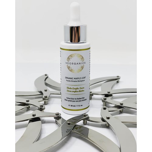 Organic Maple Leaf Elastin Complex Facial Serum - Rich in Vitamin C Serum - Face Serum Skin Care - Anti Aging Serum - Beauty & Personal Care Serum for Face - Facial Skin Care Products by VeOrganics