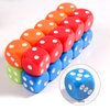 16MM Standard 6 Sided Dice Set, 50 Pieces Colorful Dice for Board Games, Classroom Math Bulk Game Dice, Make Entertainment More Exciting