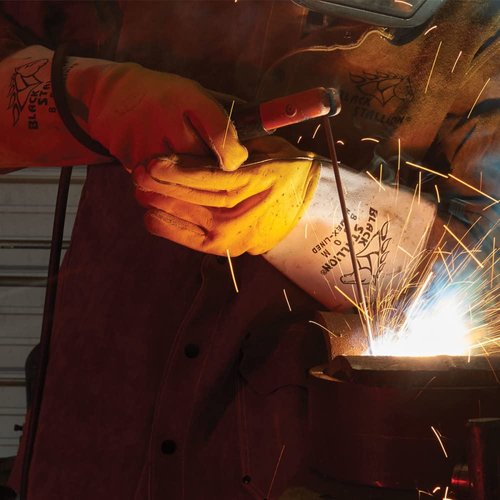 Revco 850L Flame Resistant Nomex Lined Elkskin Stick Welding Gloves L