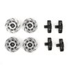 1/7 RC Car Aluminum Alloy Wheel Brake Disc, RC Upgrade Part Fit for TRAXXAS Unlimited Desert Racer UDR(Black)