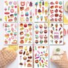 Ooopsiun Glitter Ice Cream Temporary Tattoos for Girls - 120 Glitter Styles, Ice Cream, Lollies, Donut Cake Tattoos - Sweet Summer Tattoos for Kids Birthday Party Decorations Supplies Favors