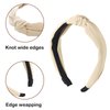 MHDGG 4Pcs Knotted Headbands, Non-Slip Wide Headbands for Women, Fashion Topknot Hair Accessories in Solid Colors