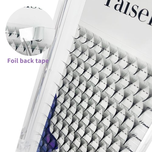 Yaiseiko Eyelash Extension Supplies premade fans Lash Extensions 12D Mixed Tray 0.05 C Curl 8-16mm, Premium Mink Silk Lashes Soft Matte Black Salon Use.
