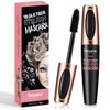 4D Silk Fiber Lash Mascara Waterproof, Luxuriously Longer, Thicker, Voluminous Eyelashes, Long-Lasting, Dramatic Extension, Smudge-proof, Hypoallergenic Formula