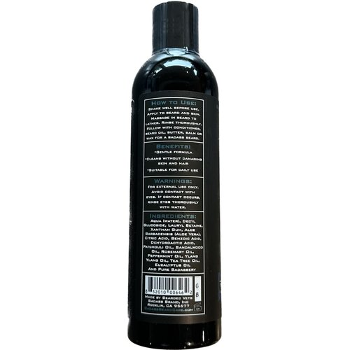 Chuck's Hog Wash - All Natural Beard and Body Wash - The Biker Scent, 8 oz - Leaves Your Beard Softer than its Ever Been and is Suitable for Daily Use