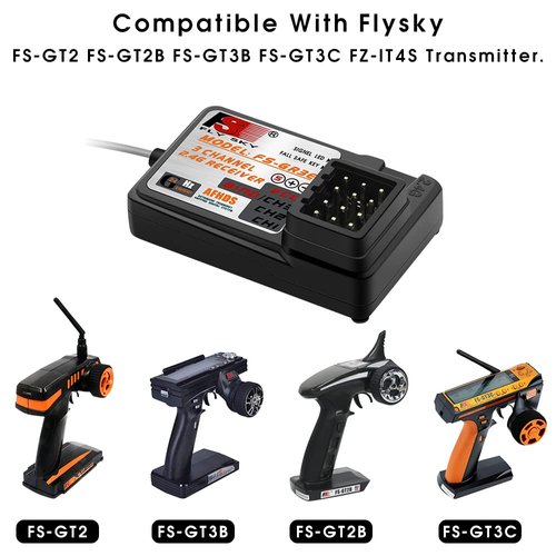 Flysky GR3E Receiver 2.4G FS-GR3E 3CH Receiver for Flysky FS-GT2 FS-GT2B FS-GT3B FS-GT3C FZ-IT4S RC Car Boat (1 Pc)