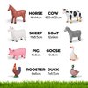 Learning Minds Set of 8 Jumbo Farm Animal Figures - Farm Animals for Toddlers Age 1-3 - Farm Toys for Toddlers 1-3 - Toy Animals for Kids Age 18 Months Plus - Animal Toys for Kids 1,2,3 Years Old