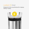 simplehuman Code E 20 Count, Genuine Custom Fit Liners, Drawstring Trash Bags in Dispenser Packs, 20 Count, 20 Liter / 5.3 Gallon, White