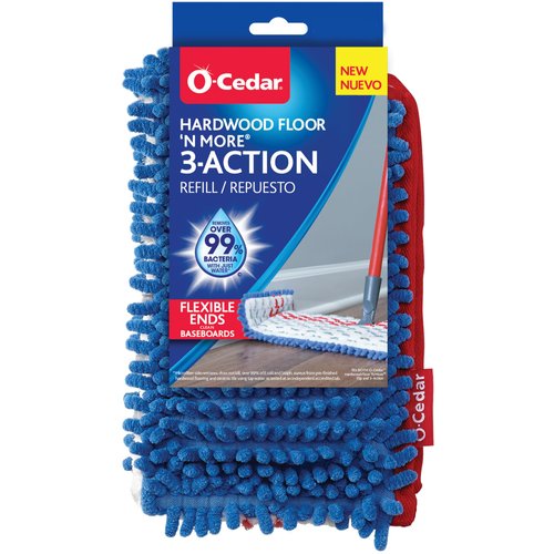 O-Cedar Hardwood Floor 'N More Microfiber 3-Action Flip Mop Refill