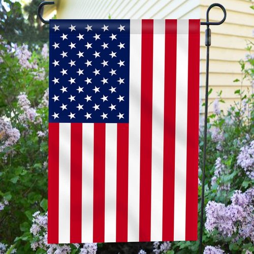 Anley Double Sided Premium Garden Flag, US Garden Flag - USA American United States July 4th Independence Day Patriotic Decorative Yard Flags - Weather Resistant & Double Stitched - 18 x 12.5 Inch