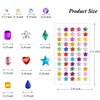 10 Sheets Face Gems Jewels for Makeup Heart Rhinestones Stickers Self Adhesive Assorted Shapes Rhinestones for Christmas Crafts, Eye Body Gems Nail Art Festival Party Rave Accessories for Women